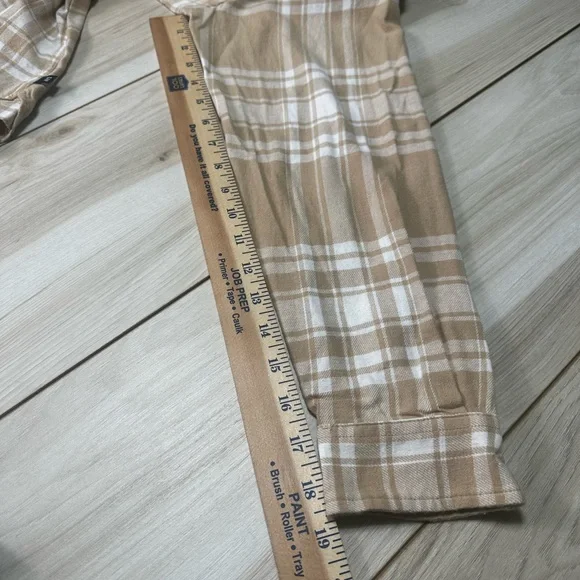 Gap Women's Soft Cotton Relaxed Fit Button Up Flannel Shirt Size Large-New - Picture 8 of 15